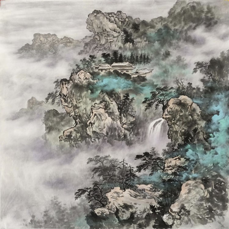 著名山水画家吕景辉作品欣赏