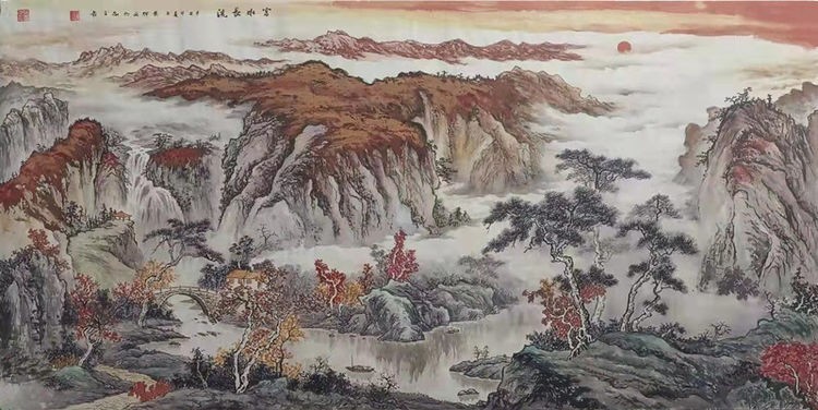 著名山水画家吕景辉作品欣赏