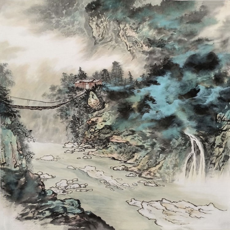 著名山水画家吕景辉作品欣赏