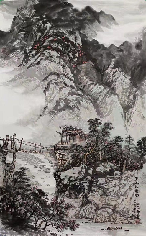 著名山水画家吕景辉作品欣赏