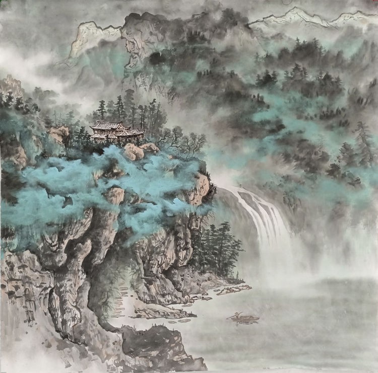 著名山水画家吕景辉作品欣赏