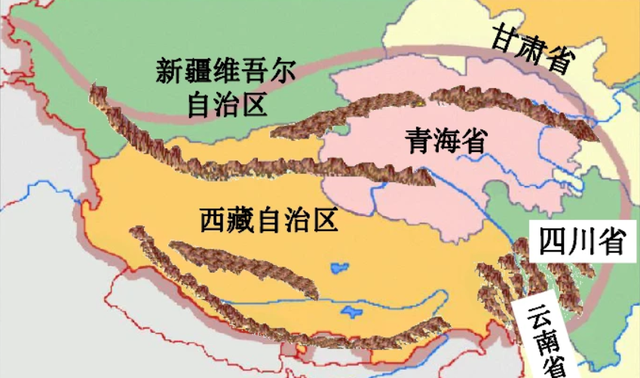 我们从这几个行政区域的名字中就可以发现,青海省在地理位置上有一个