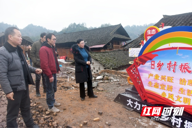 沅陵县委常委,宣传部部长邓仕娟到马底驿乡调研农村人居环境整治工作