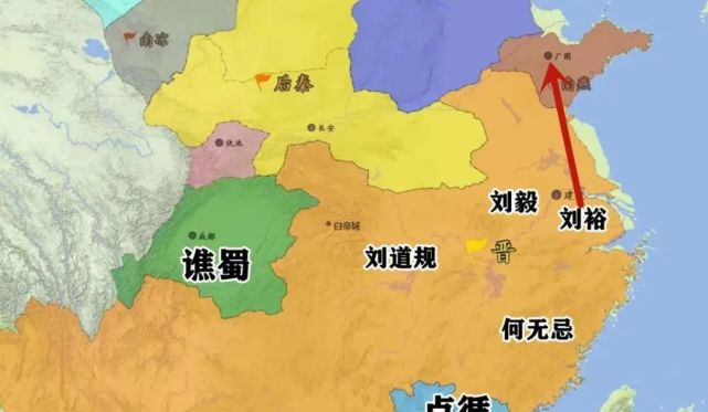 刘裕建立的刘宋,是南朝时间最长,版图最大的王朝.