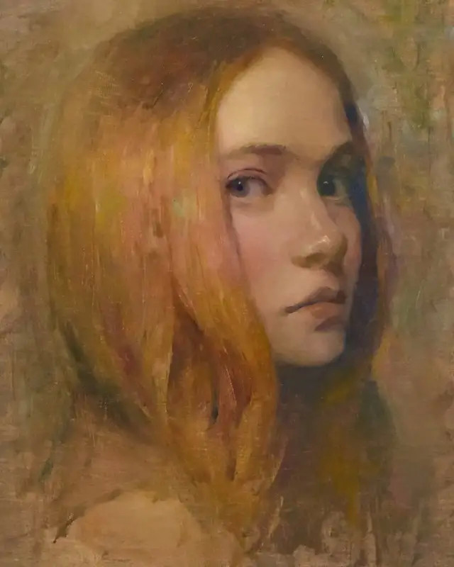 超级唯美的油画女性肖像