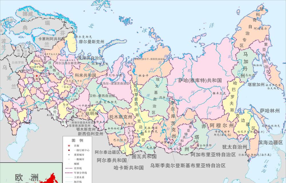 在俄罗斯的85个联邦主体中卡尔梅克共和国,布里亚特共和国,阿加