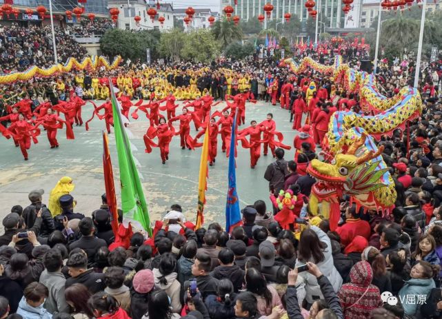 闹元宵虎年迎春欢乐屈原营田灯会闹元宵