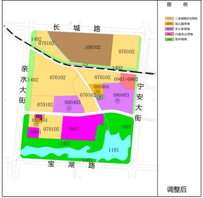 a-2-5地块具体规划地块调整如下:本次动态维护后金凤区南部片区控制性