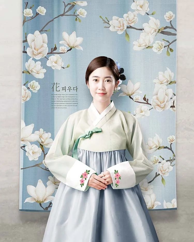 第311期素材精选11款韩国传统服饰节日婚纱模版