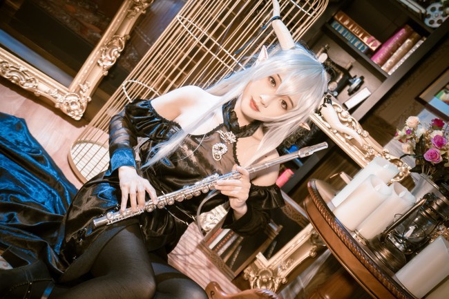 明日方舟闪灵cosplay