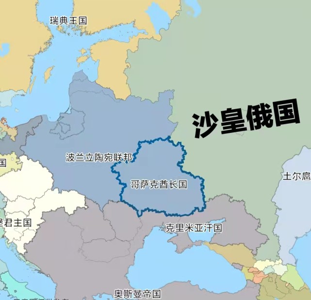 哥萨克酋长国地处第聂伯河左岸,地理上属于东乌克兰.