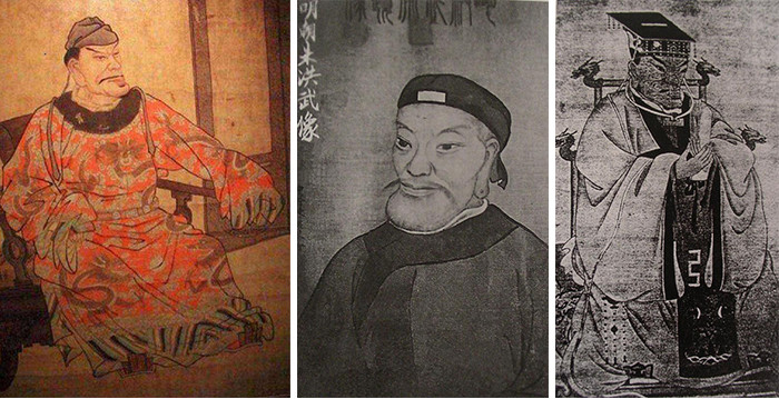 参考朱元璋的后代画像,他极其不可能是"鞋拔子"(或猪腰子)那样的大长