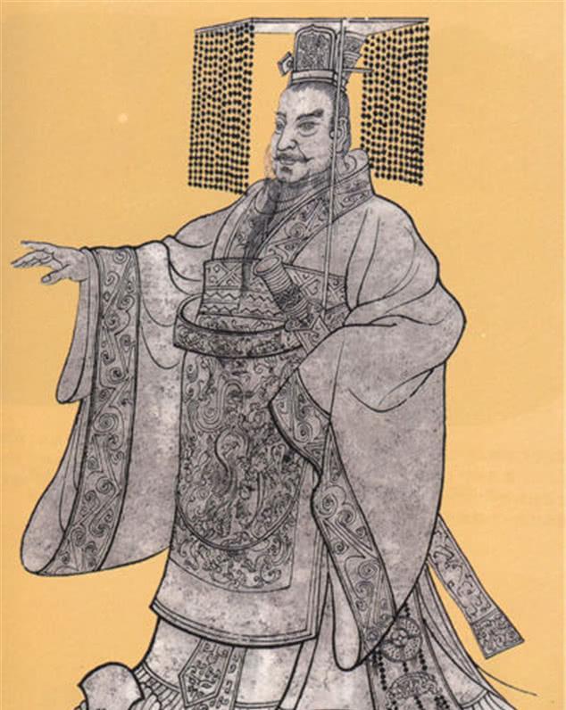 图一:秦朝开国皇帝秦始皇嬴政画像.