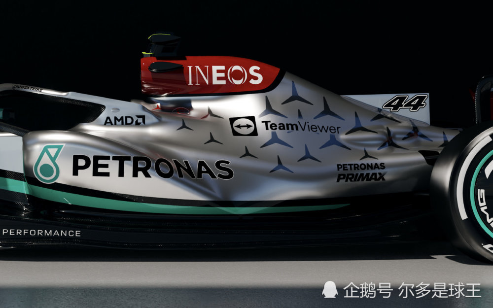 f1德赛德斯奔驰2022新车w13高清细节图集