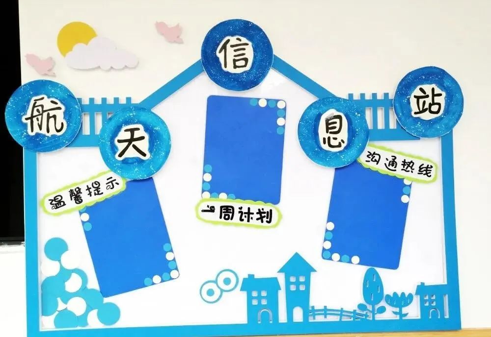 幼儿园春季开学环创—家园栏育共园