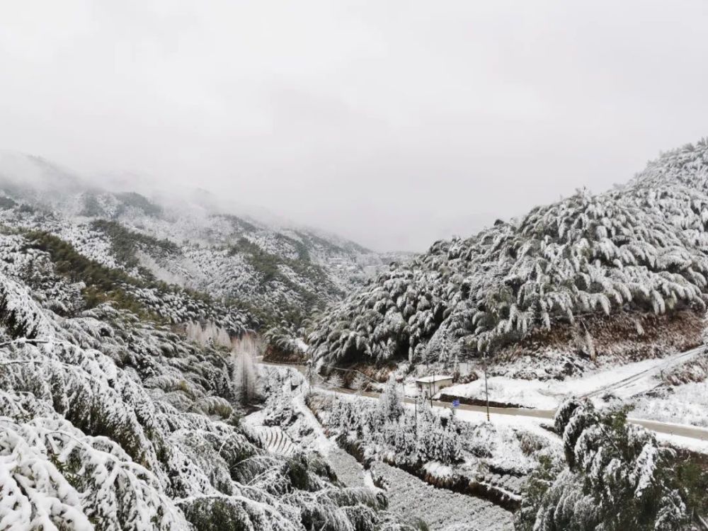 想不到宿松居然还有这样如画的雪后山景