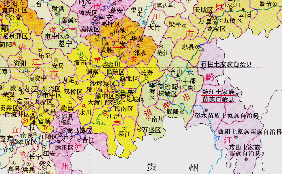 1955年7月,贵州省遵义专区桐梓县的17个乡镇,陆陆续续划入了四川省