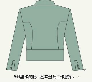 (m44作战服背面图上)关于党卫军党卫队制服最初与冲锋队一样,1932年党