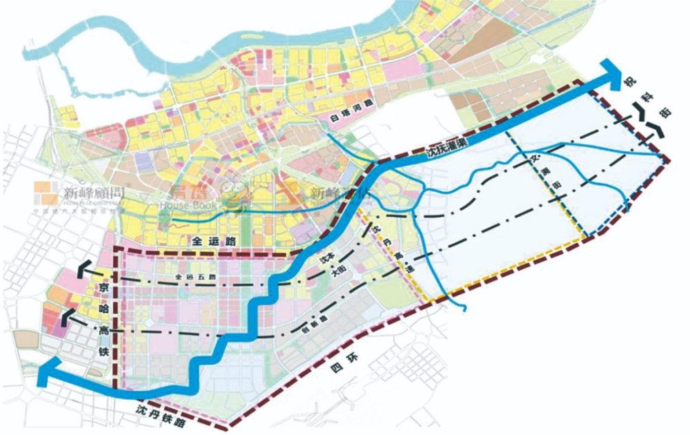 这一规划是"一河两岸"的延伸,是新市府板块建设的升级和扩张.