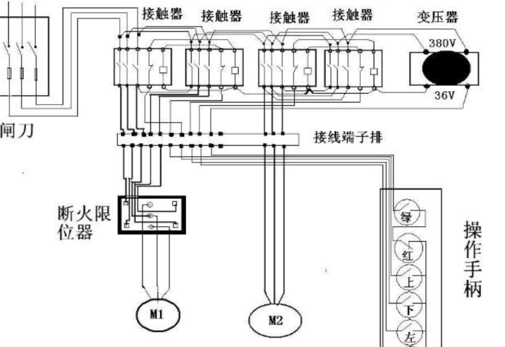 电动葫芦的工作方式电气原理图