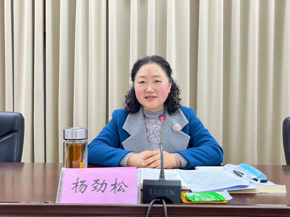 杨劲松以ppt的形式向执委会议汇报了市妇联2021年工作开展情况,并对