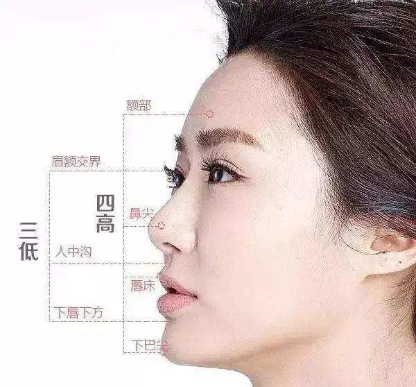 佐彦分析我们的侧脸是否符合四高三低