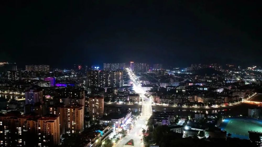 航拍延时佛冈夜景大片来了