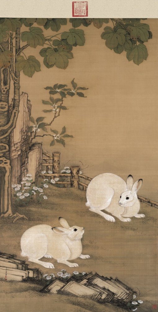 国画中的兔子看似简单却画出五千年的文化国外大师画还可以
