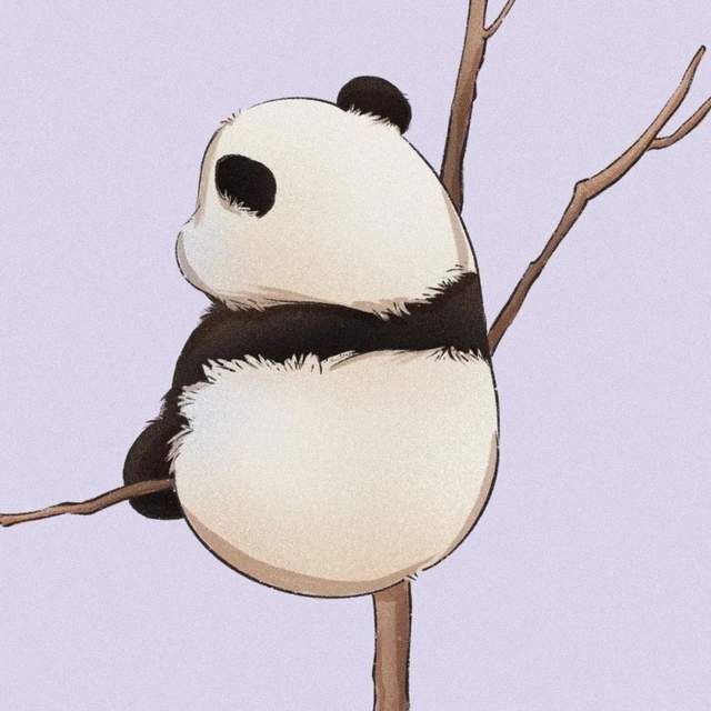 超可爱的大熊猫头像萌化了