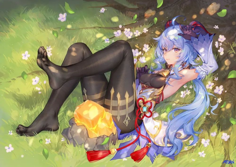 甘雨同人壁纸精选黑丝美少女原神二
