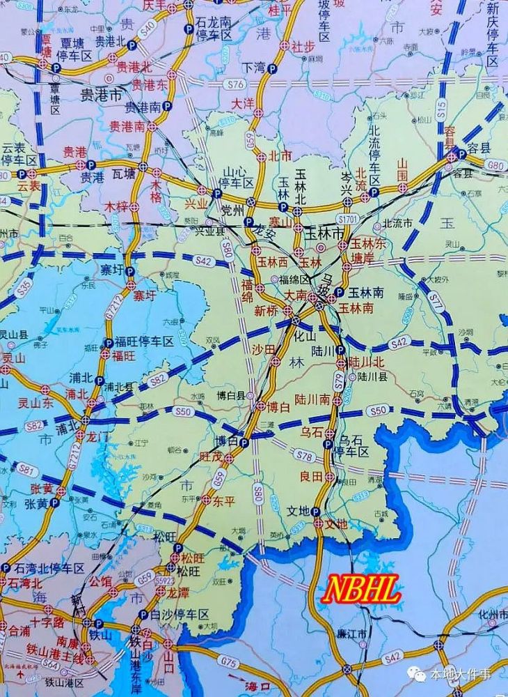 高速公路广西那卜直通博白兴业贵港环评公示具体走向和建设规模有了