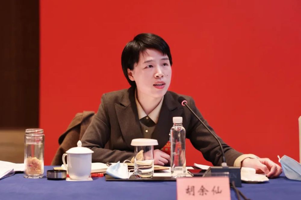 市党代表,婺城区委副书记,区长胡余仙参加婺城代表团审议.