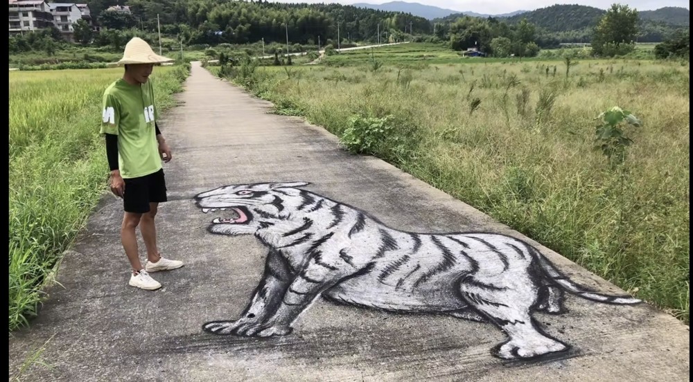 张世先福建农村小伙画画太逼真吓坏丈母娘路人躲着走