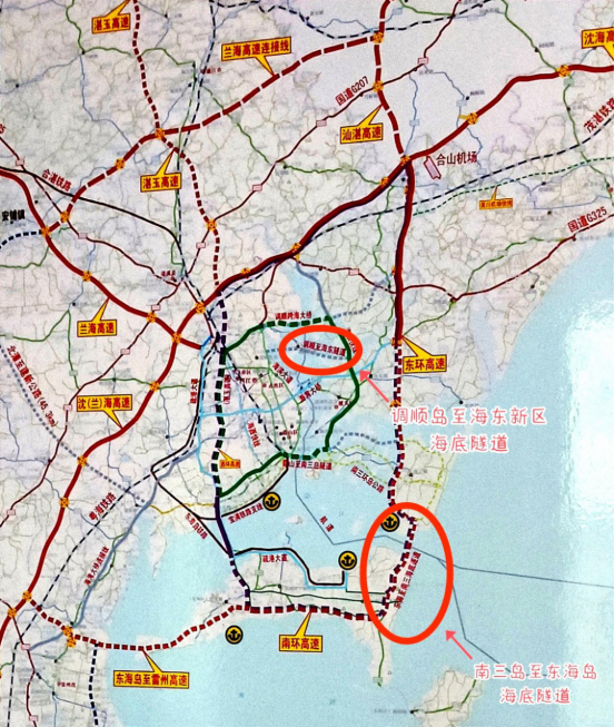 海底隧道的建成列入今年的工作安排并启动前期工作调顺岛—海东新区