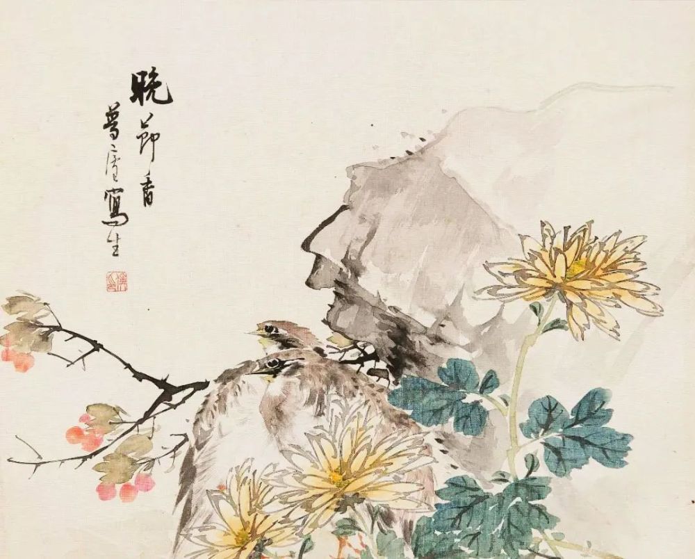 朱偁花鸟册画风清丽