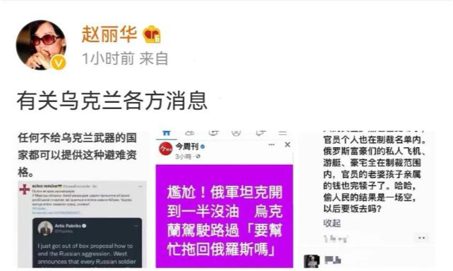 梨花体创始人赵丽华不写诗改支持乌克兰了