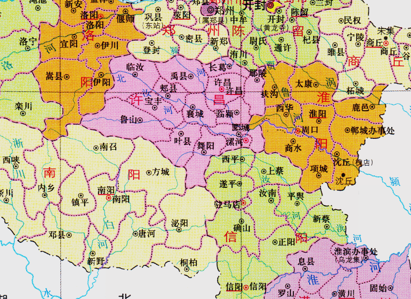 其中,商水县,扶沟县,西华县,周口县级市,划入了许昌专区管理,许昌专区