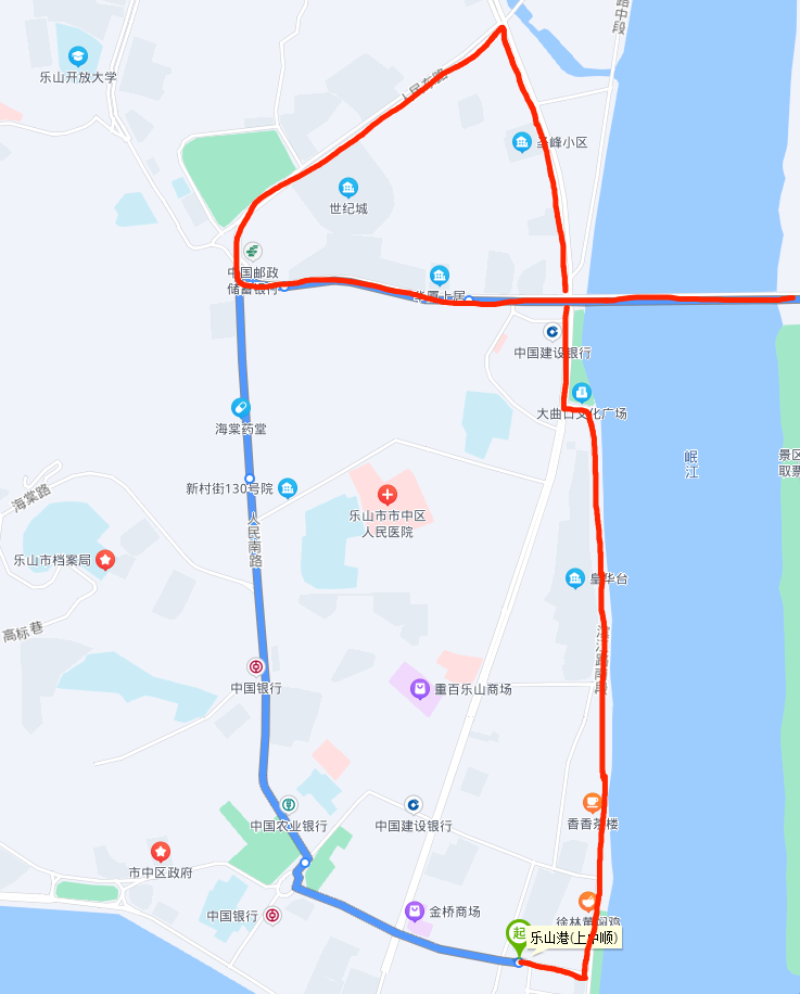 重要提醒乐山中心城区这些公交要换路线4路9路13路22路