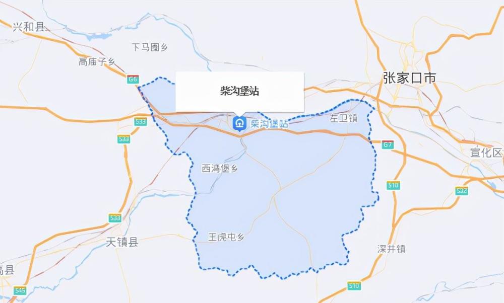 张家口的怀安县和万全区历史上因为铁路原因而改了县城