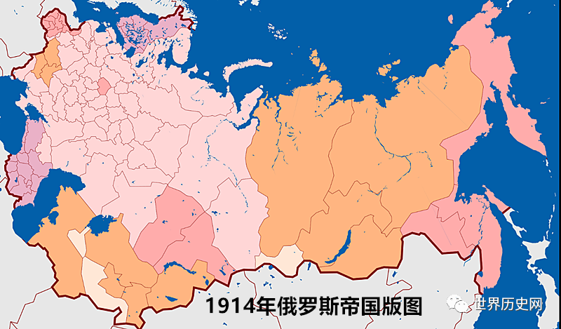 在欧洲(东欧,外高加索地区,中亚,西伯利亚,远东等地攫取了大量土地