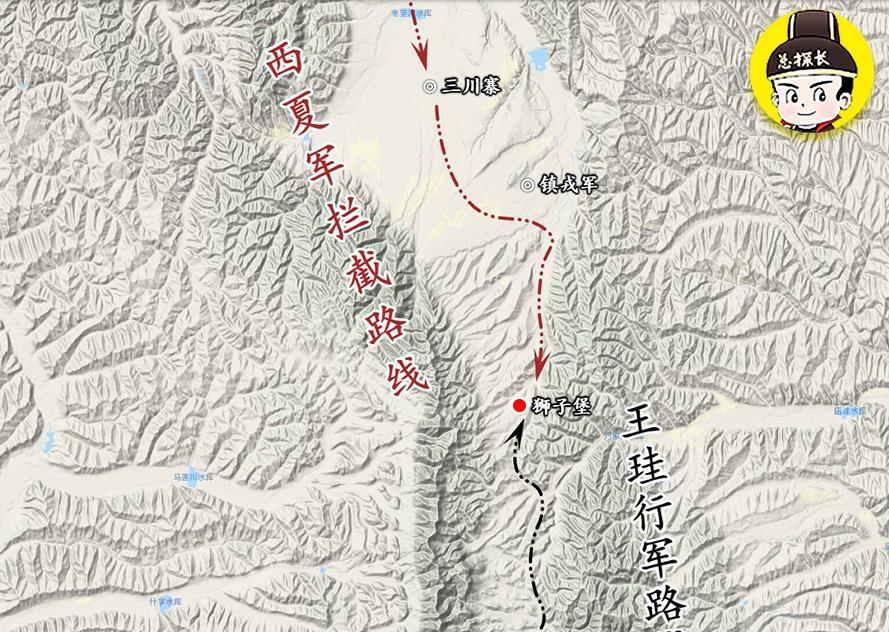 地图上的战争李元昊10万大军再侵宋境宋军横扫侧翼击退西夏