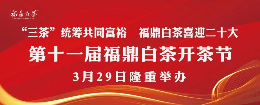 定啦定啦定啦3月28日29日第十一届福鼎白茶开茶节