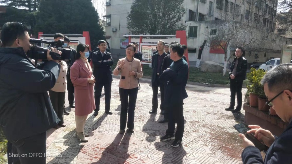 镇平县县长黄静一行到雪枫辖区环境空气质量监测点实地调研