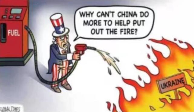 赵立坚突然亮出一张漫画,诛心|朝鲜_时政|珍·普萨基|俄乌冲突|美国