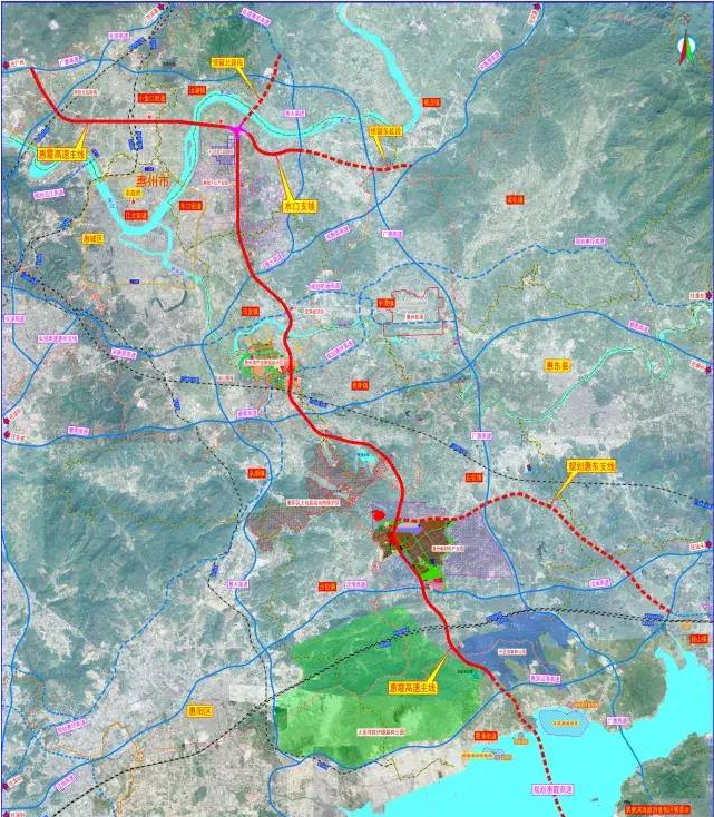 惠州市1号公路惠霞高速正式启动全面建设大亚湾段先行通车