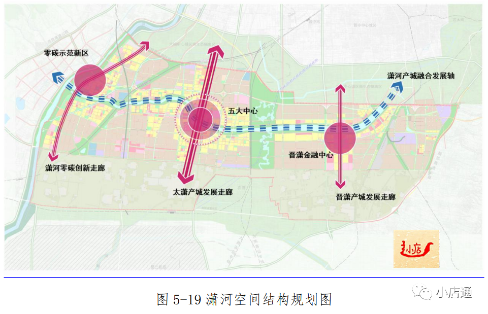 南部潇河片区规划总用地面积 343 平方公里,包括水域