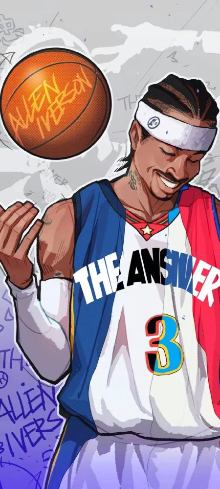 nba球星壁纸丨阿伦艾弗森alleniverson