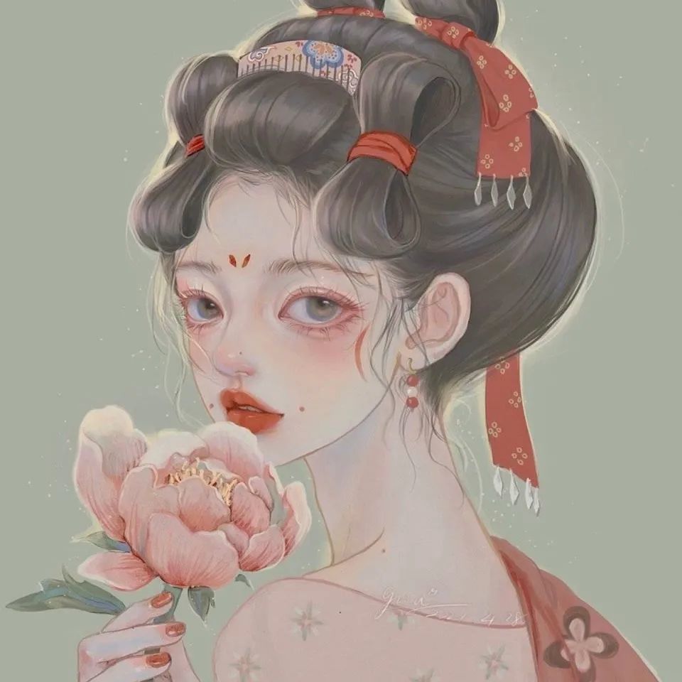 神仙古风女头丨你一句春不晚我便到了真江南