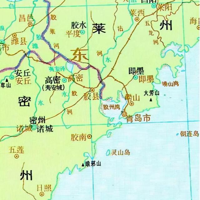 唐朝时期的地图北宋时期,分别归密州,莱州管辖,隶属于京东东路.
