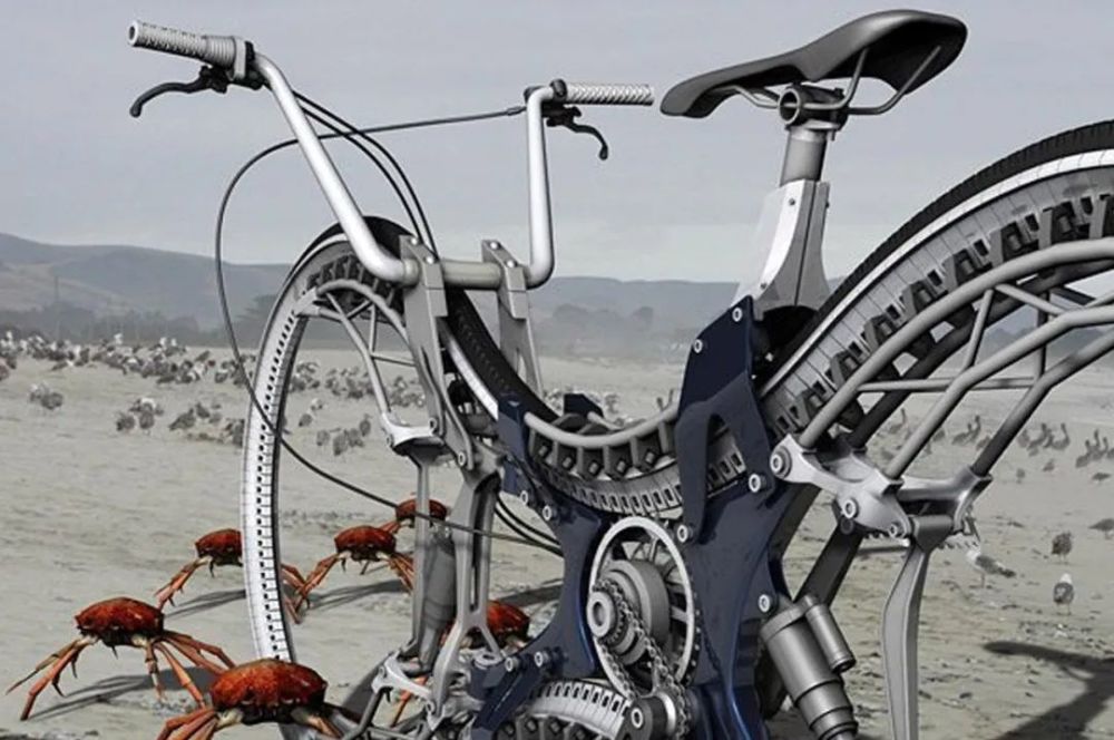 颠覆传统的自行车设计两轮变一轮